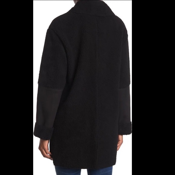 NEW Kensie Faux Shearling Shawl Collar Coat - Picture 4 of 4